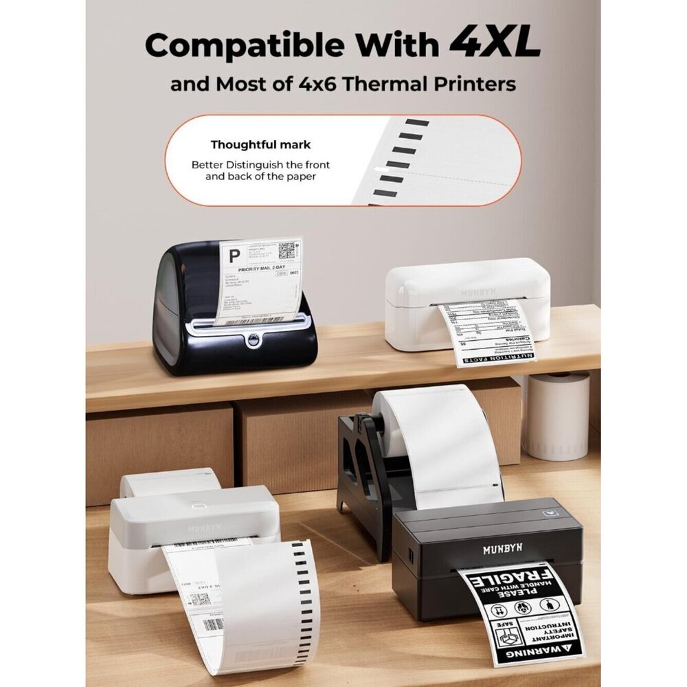 4"x6" Direct Thermal Printer Label, Shipping Labels Compatible with Rollo - Picture 3 of 8
